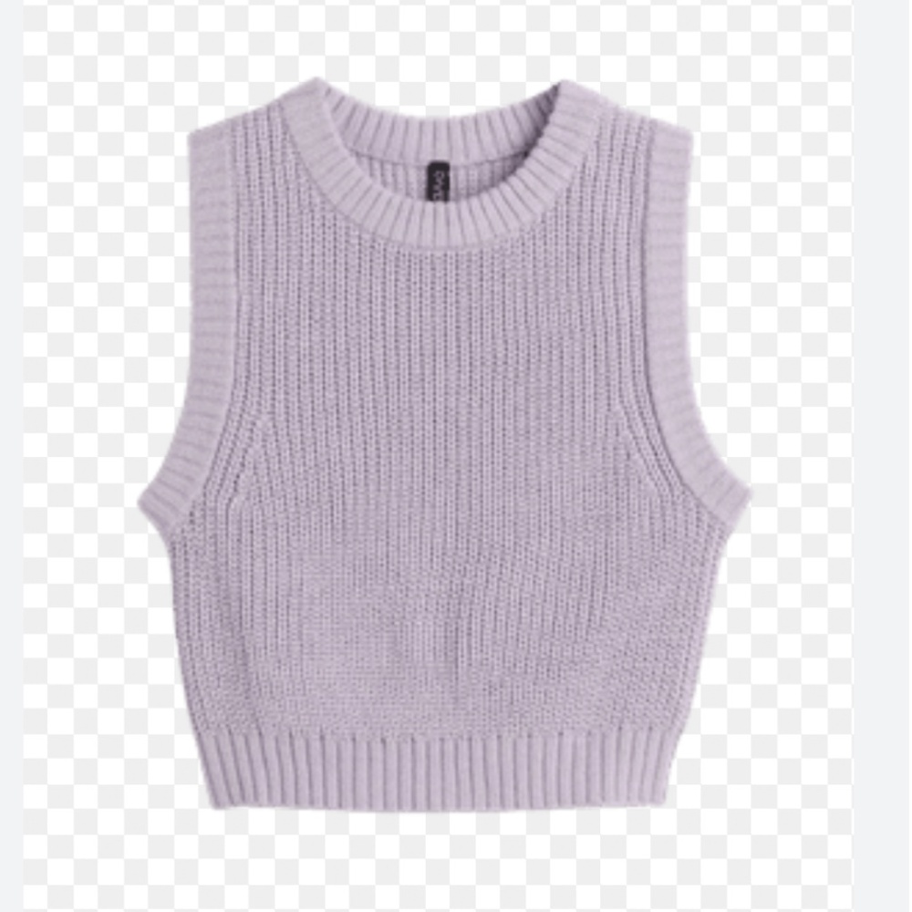 H&M crop sweater vest